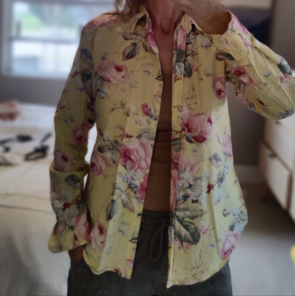 Ralph Lauren, Black Label,  Floral Button-Up Shirt NWOT - Picture 13 of 13